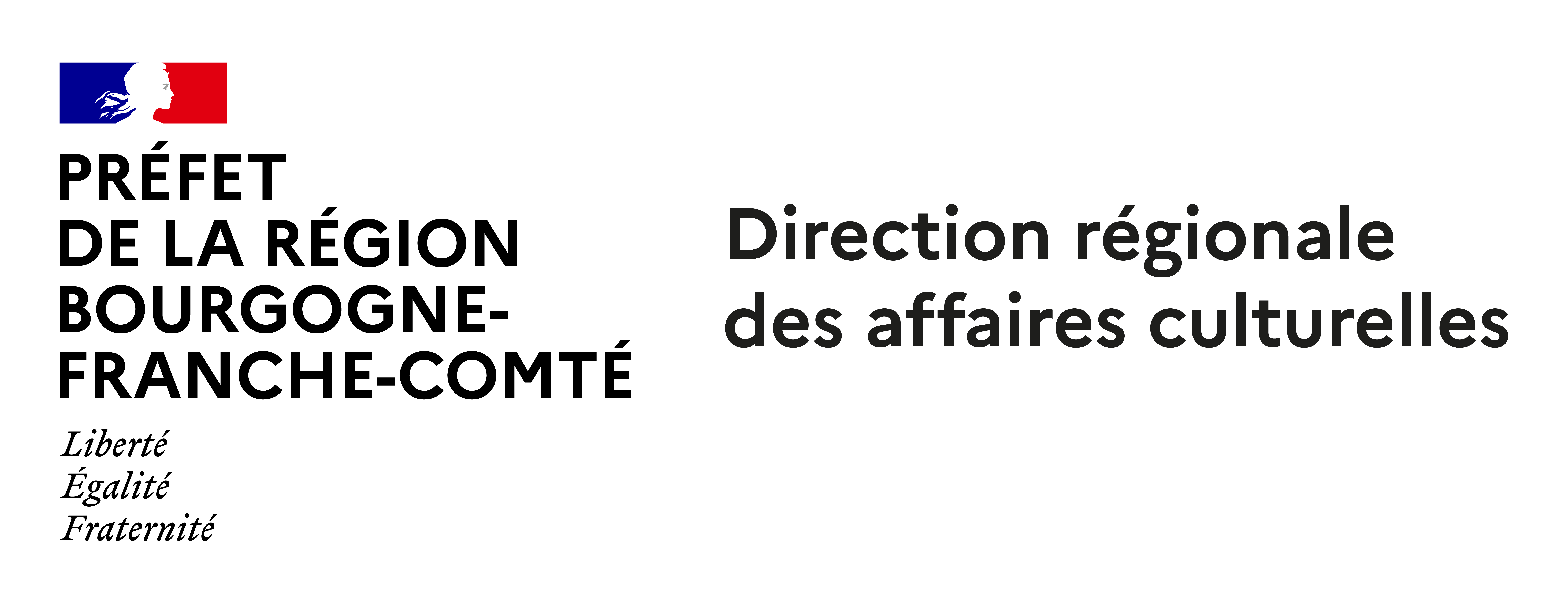 logo de la direction régionales des affaires culturelle de Bourgogne Franche-Comté